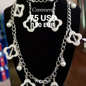 Necklace and earrings